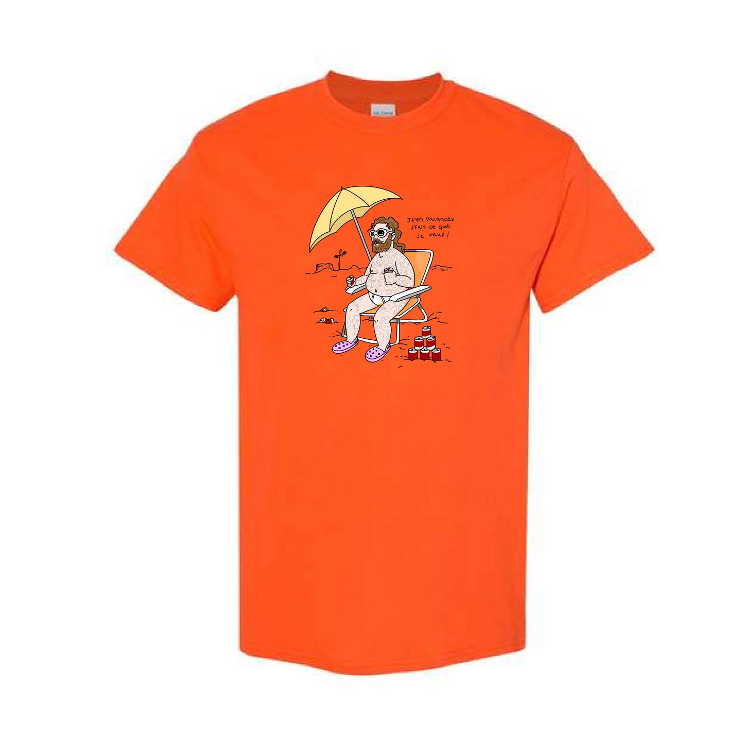 T-shirt J'ten vacances Orange