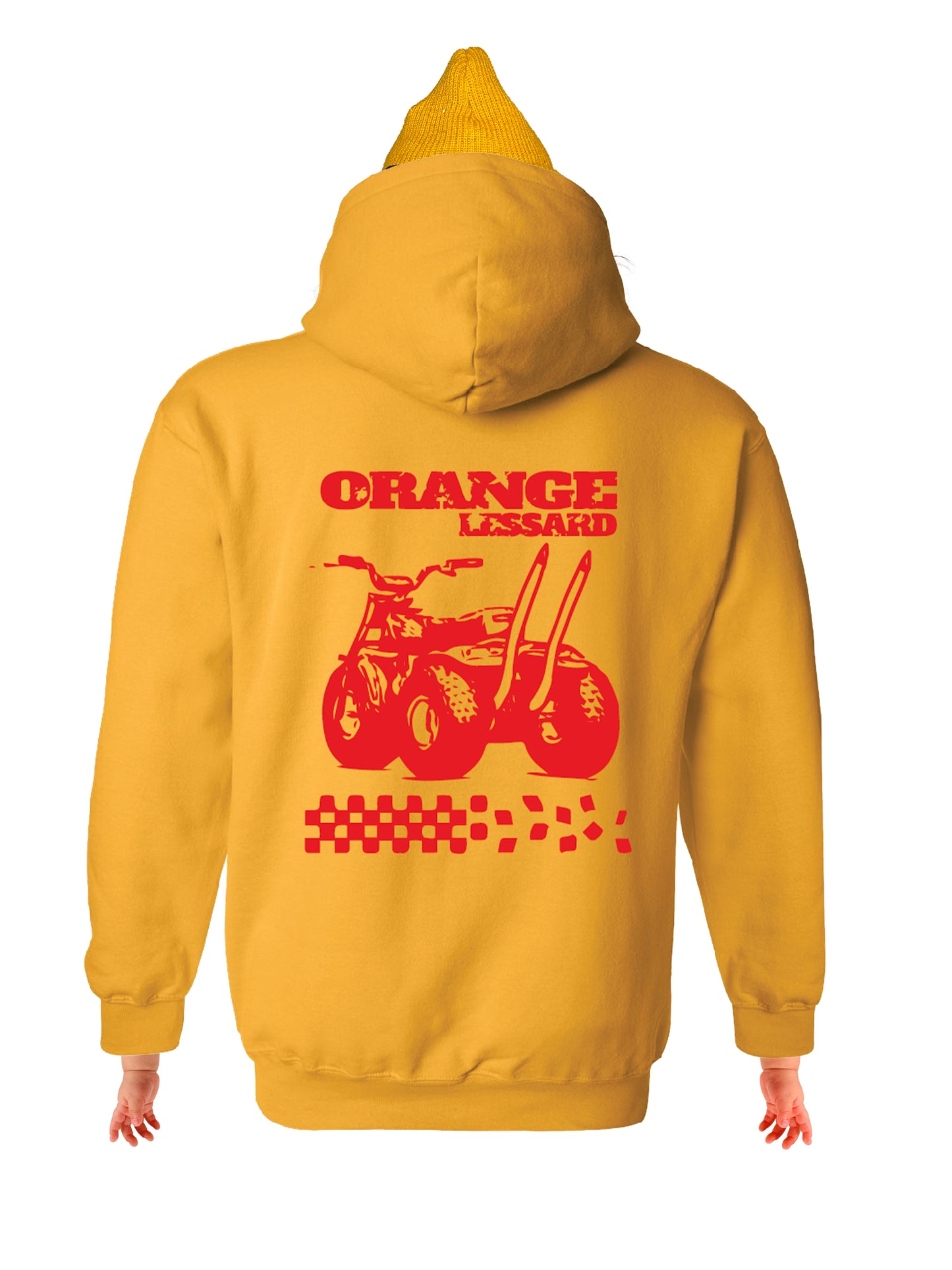 Hoodie Orange Lessard 3 Roues